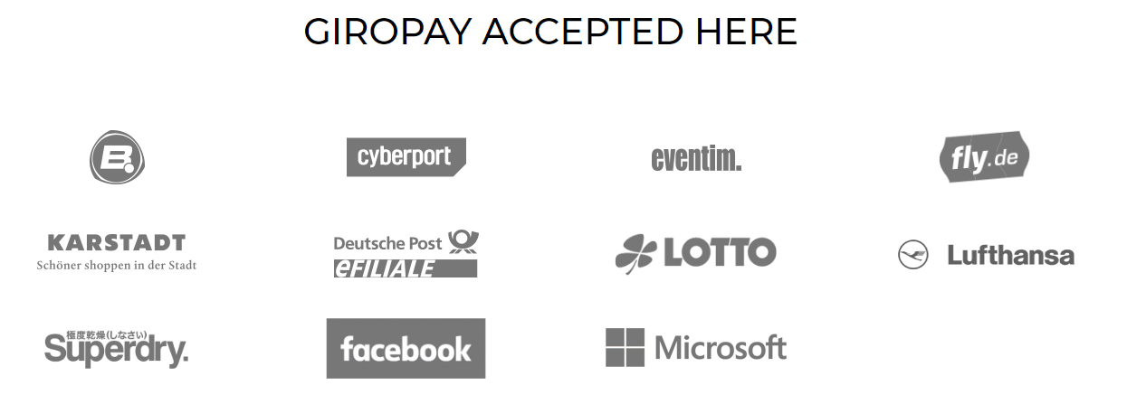 Companies that accept GiroPay