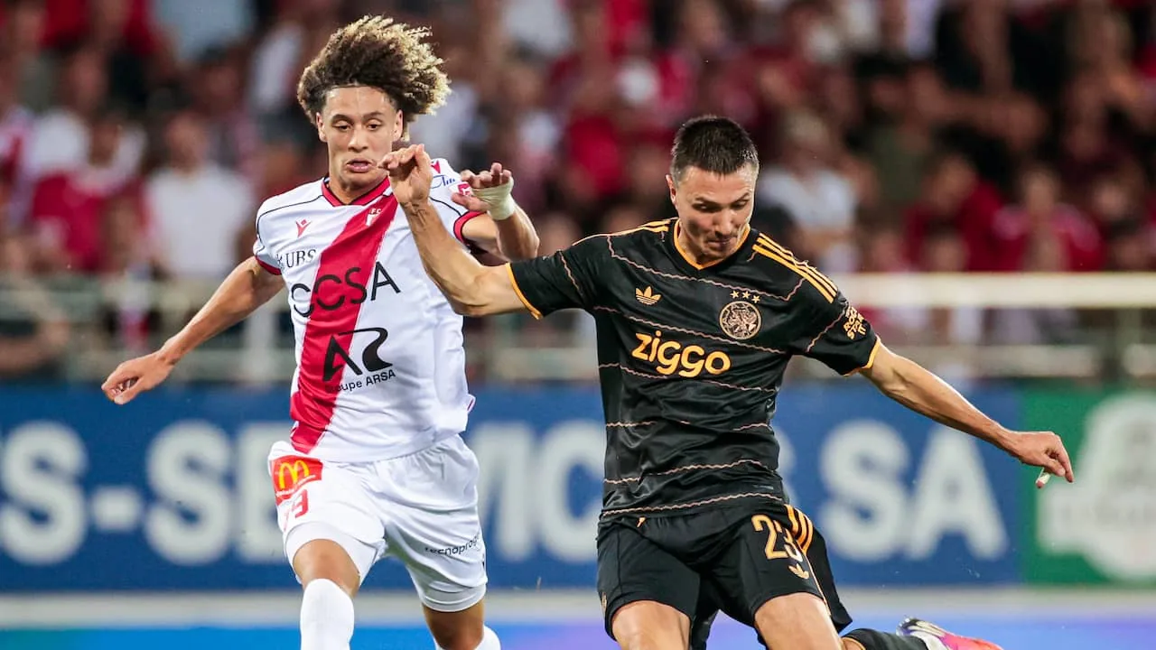 Ajax op achterstand bij FC Sion na gemiste kansen