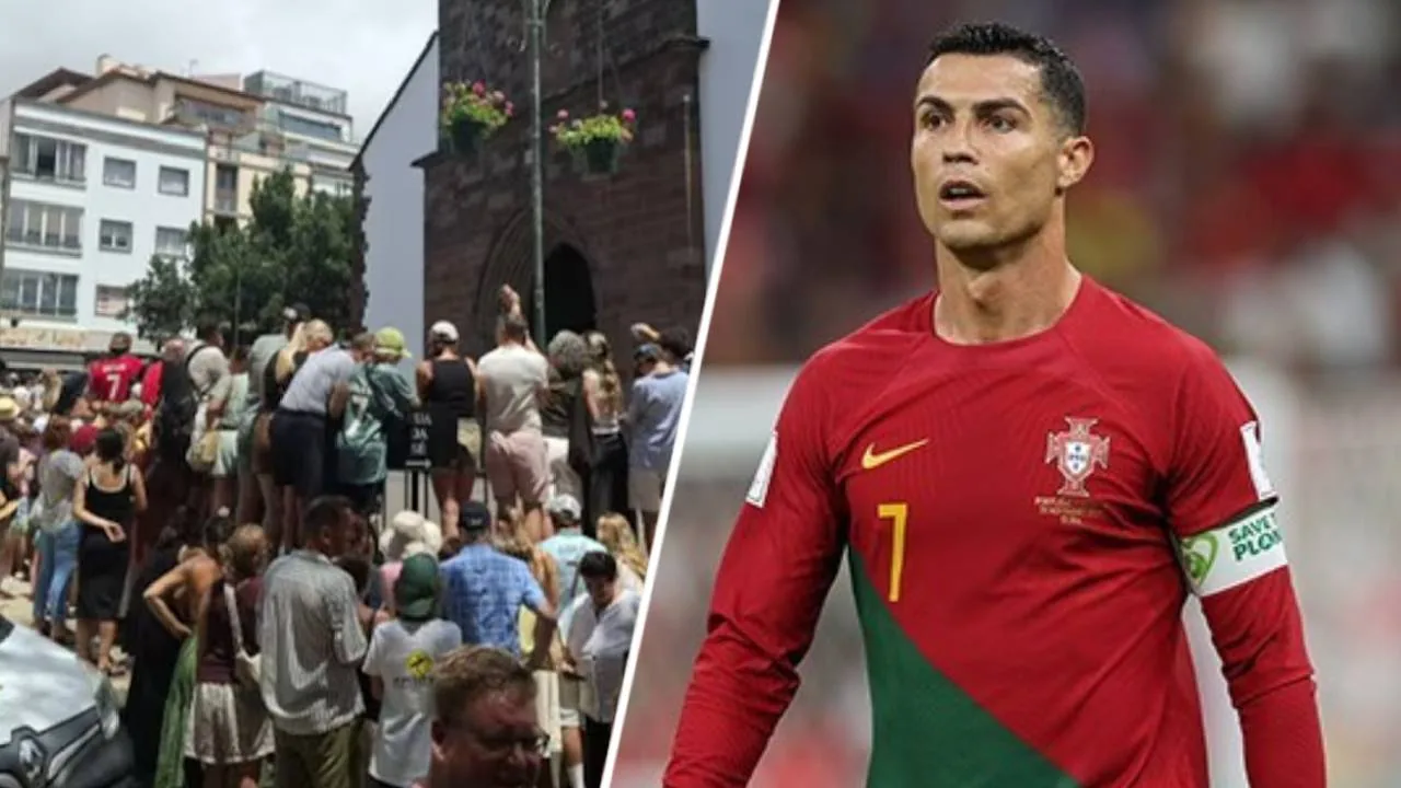 Vermeende bruiloft Cristiano Ronaldo trekt massaal publiek op Madeira