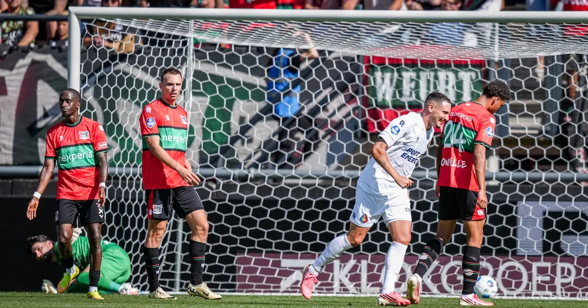 Telstar verrast NEC met 0-2 voorsprong bij rust in Eredivisie-opener