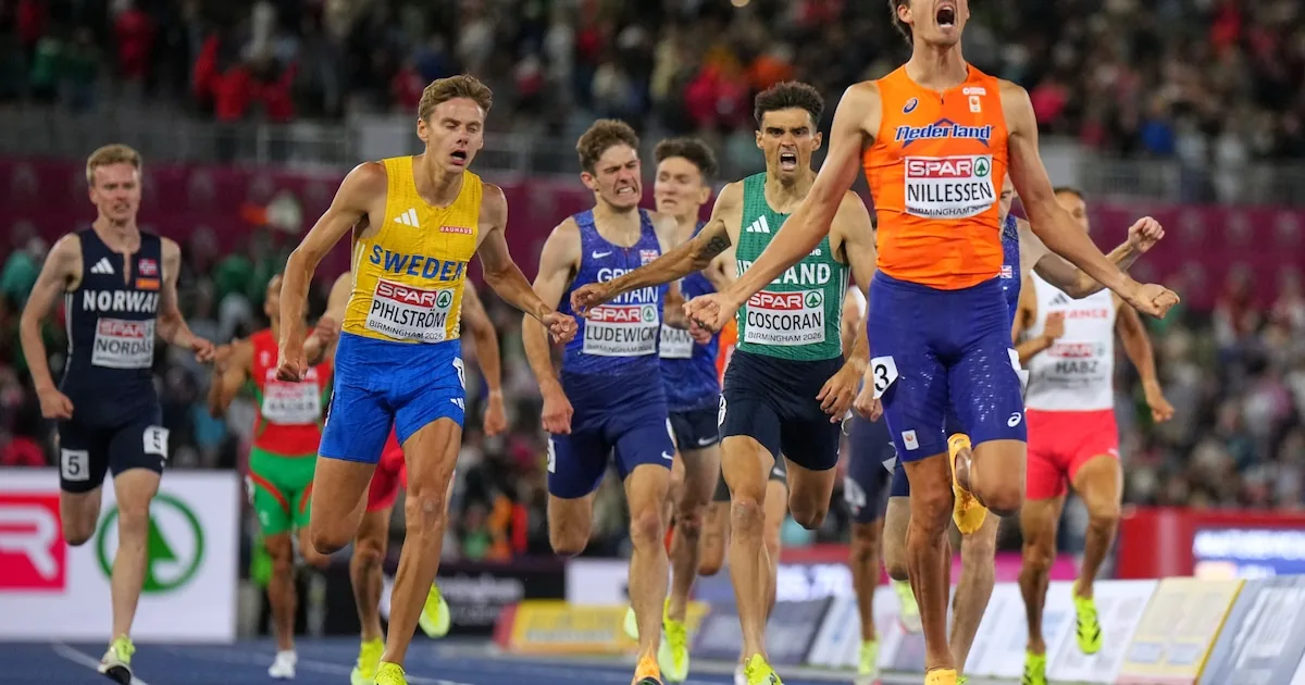 Birmingham: Stefan Nillessen pakt goud op 1500 meter, Lieke Klaver wint brons