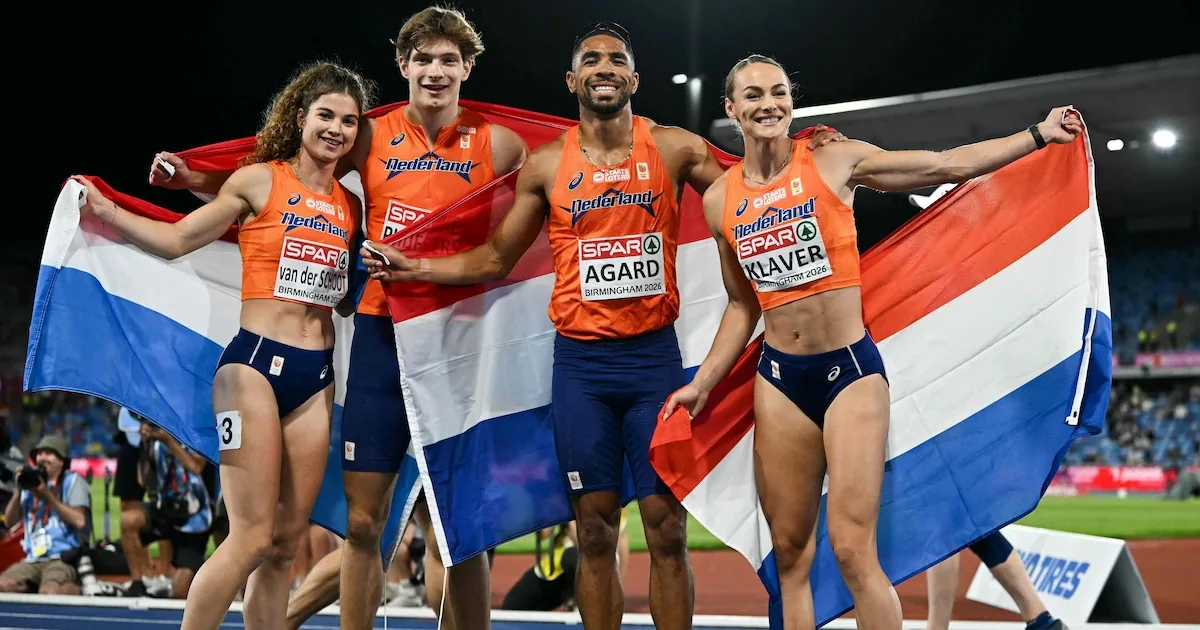Birmingham: Nederlandse estafetteploeg behaalt brons op EK atletiek
